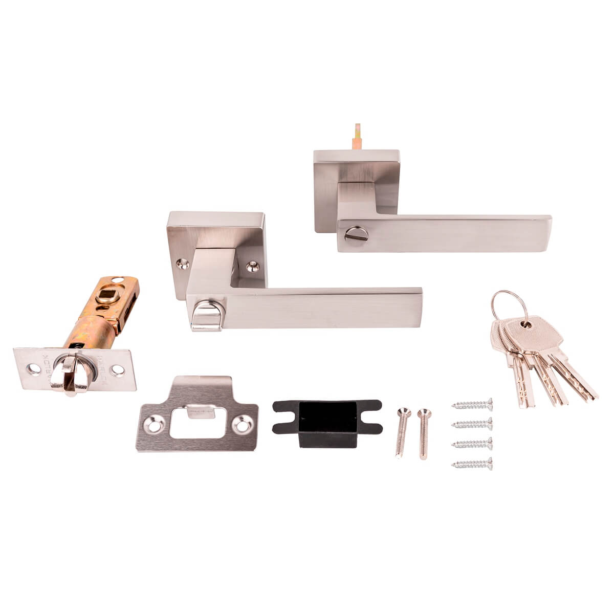 Ручка-защелка MARLOK RZ 8-03 фиксатор, "NOVA", SN (никель) (30)