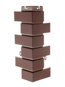 Наружный Угол Клинкерный Кирпич Корич. (0,450м х 0,160м х0,030м) (0,754кв.м./уп) (10)