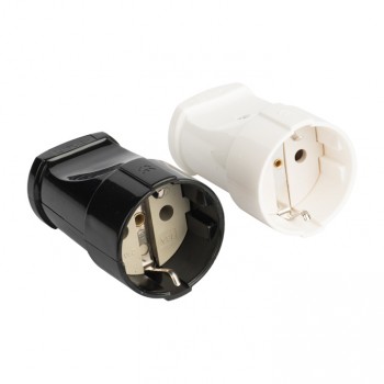 Гнездо штепсельное с/з черн. 16А 250В EKF PROxima (20)