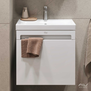 Тумба Cosmetic 60 + ум. Moduo 60 белый (1)