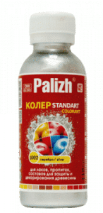 Паста колер.универс."Palizh" STANDART 110гр, серебро (6\36)