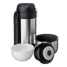 Термос металлический "Туристический" с широким горлом 1,00л серебристый/ РОСС CN.АГ99.Д04986