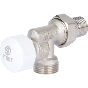 Клапан STOUT термостатический осевой, 1/2" х 3/4"ЕК(_1_)