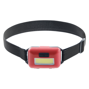 Фонарь налобный светодиодный, работающий от батареек 3*AAA, 2W, COB, IP44, пластик, TH2308(_100_)