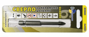 Сверло по керамике и стеклу квадро 6мм 440006 (1)