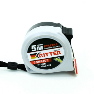 Рулетка Ritter Compact измерительная 5м х 25мм, магнит, двухстороняя, нейлон (72/6/1)