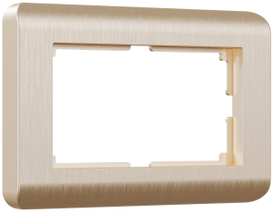Рамка Stream Шампань для двойной розетки W0082111 (10)