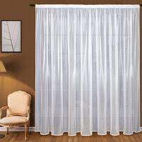 Тюль Вуаль шёлк 500*260 с утяжелителем белый ГП