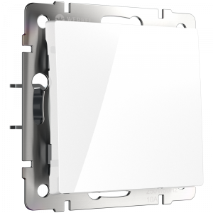 Белый выключатель Скрытой установки 1 клав Проходной Werkel W1112001 (10)