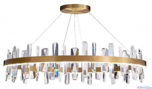 Люстра AU31804-600 BR Хрусталь LED 67*67*20 бронза
