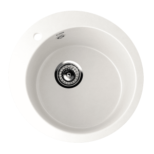 Мойка Ulgran U-405 кругл 495мм ультра бел 341(_1_)