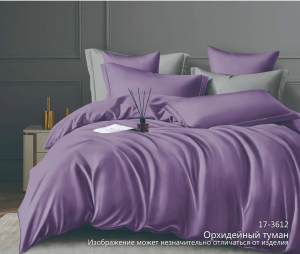 КПБ Сатин гл/кр "Luxor" диз. № 17-3612 Орхидейный туман (N) (2,0-сп. с европростыней)