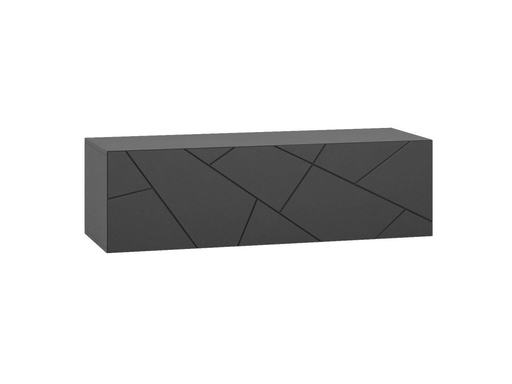 Тумба 1дв.  ШЕРЛОК 1200 ДСП Графит серый/МДФ Графит