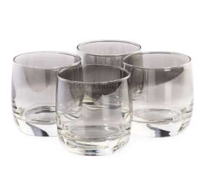Набор стаканов СЕРЕБРЯНАЯ ДЫМКА 4шт 310мл низкие