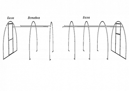 Вставка теплицы Польза-3 Эко Лайт 3*2м