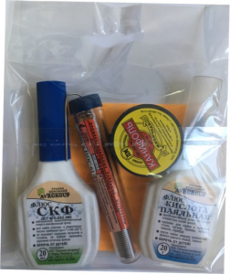 Набор для пайки "Профи 1" в пакете Zip-lock (10)