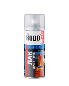 Лак KUDO термостойкий 250°С 520мл (6)