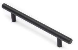 Ручка-рейлинг "8926" (2011) d-10(12) 96мм черный мат. (25/100)