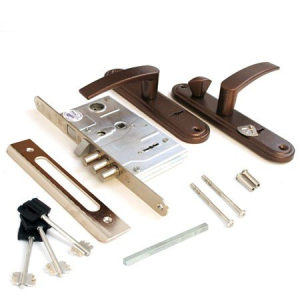 Замок врезной САМ ЗВ9-8.3/13 II класс правый, медь (12)