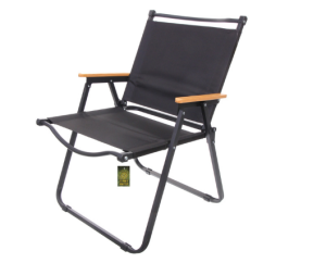 Кресло складное с подлокотниками до 100 кг DC-6009, 54*50*78 см, цвет: чёрный-чёрный, Турист Мастер