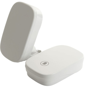 Звонок электрический беспроводной (клавиша и база в розетку) радиочастотный 433MHz, белый, DB-380