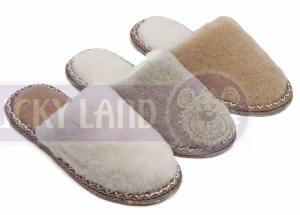 4255 W-FUR-P Обувь домашняя женская ( пантолеты )