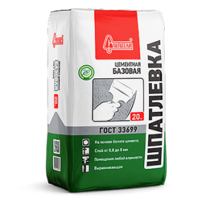 Шпатлевка 20кг  цементная Базовая Старатели (77)