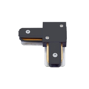 Соединитель для шинопроводов типа G, L-образный. UBX-Q122 G21 BLACK 1 POLYBAG Однофазный. Черный(__)