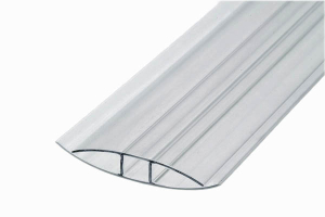 Соединительный профиль неразъёмный "Н" 4х6000 мм, прозрачный /50/