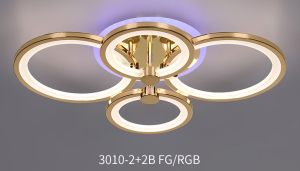 Люстра 3010/2+2B FGD+RGB (1) N (RL)