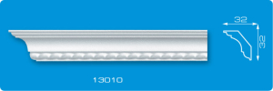 Плинтус потолочный 1,3м 13010 (100)