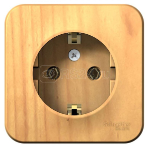 Ясень розетка 1-м ОП Blanca 16А IP20 250В с заземл. без защ. шторок с изолир. пластиной (12)