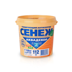 Сенеж АКВАДЕКОР Х2-112 (дуб) 0,9кг (6)