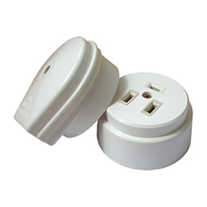 Разъем OП РШ/ВШ 32А/250В бел.пластик,2Р+РЕ EKF (10/72)