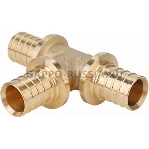 Тройник равнопроходной латунь 25 GAPPO (5)(_5_)