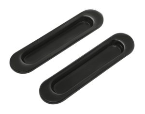 Ручки для раздвижных дверей овал. RENZ, B черный (24)