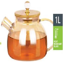 ЧАЙНИК СТЕКЛЯННЫЙ (800МЛ) ОРАНЖЕВЫЙ /48