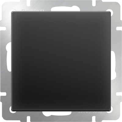 Черный мат выключатель Скрытой установки 1 клав Werkel W1110008 (10)