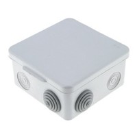 Коробка распаячная с крышкой серая ОП 100х100х50 АБС IP54 (60)