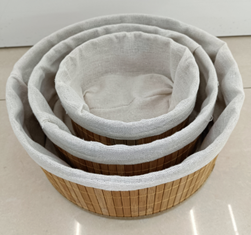 Корзина для хранения круглая Bamboo 25*25*12, бамбук