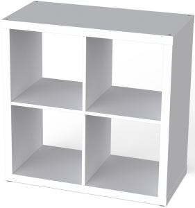 Стеллаж Фора 4 (77х77х38, белый)
