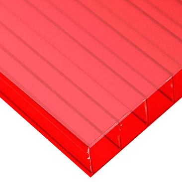 Поликарбонат 4 мм Ultra/SOTEX Colour Эко Красный 2,1х6