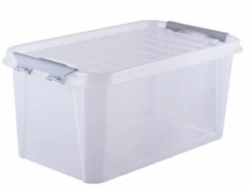 Ящик 11,0л 375*285*160мм "Кип" Черный прозрачный (5) М2336