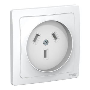 Розетка Белая силовая СП 2P+N 32A 250B  BLANCA (6)