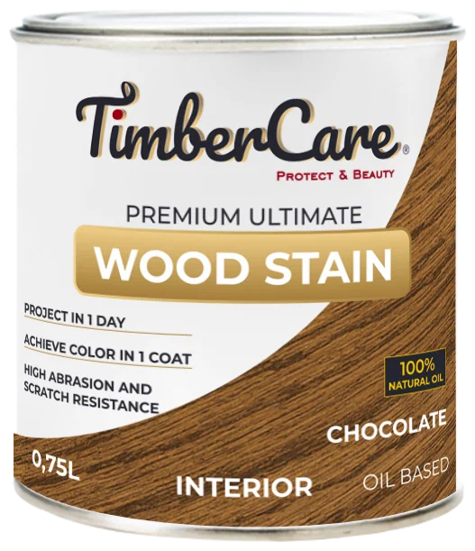 Тонирующее масло TimberCare Wood Stain Шоколад 0,75л (4)