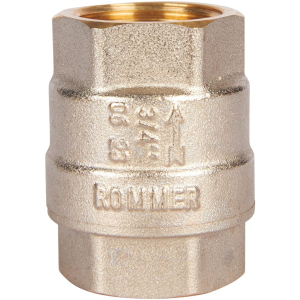 Клапан обратный ROMMER 3/4 пружинный муфтовый с металлическим седлом (10)