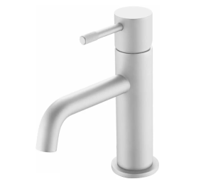 Смеситель для умывальника, Uno. Matt White