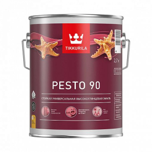 Эмаль Tikkurila Евро Песто 90 С алкидная бесцветный Высокоглянц 2,7 (6)