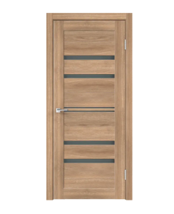 Дверь Линия Х6 Дуб европейский/стекло графит ПО 800