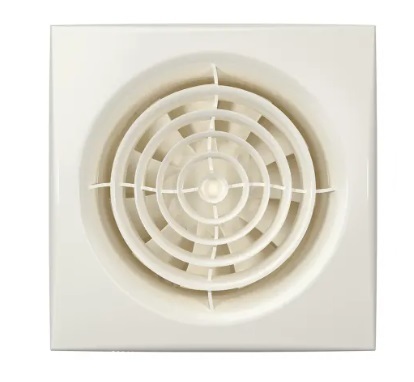 Вентилятор накладной AURA D100 обр.клапан Ivory DICITI (10)